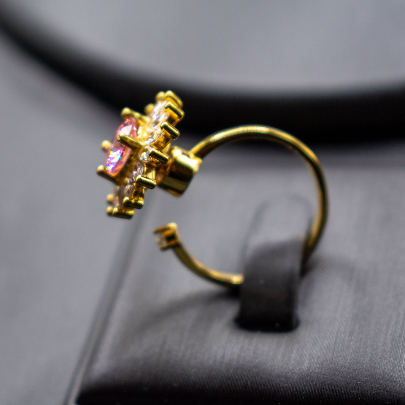 Sterling Silver Adjustable Ring – S925 Gold Plated Sunflower Ring