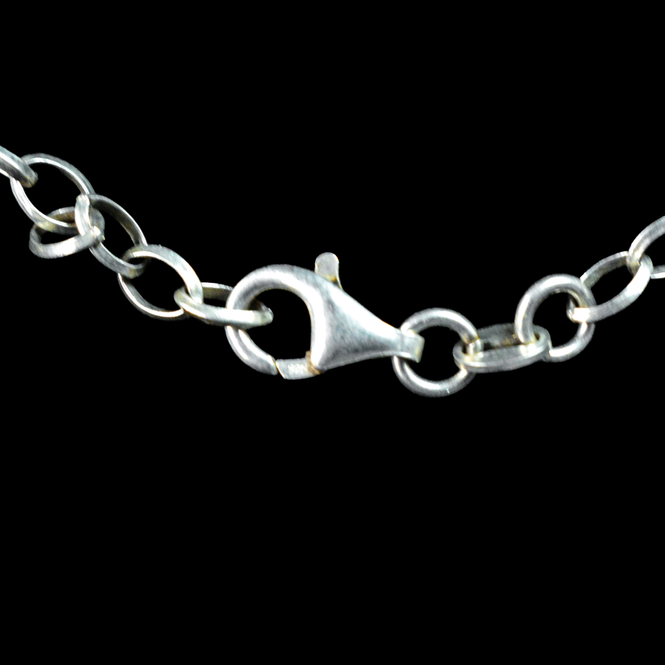Sterling Silver Italian Belcher Bracelet with Heart Pendant