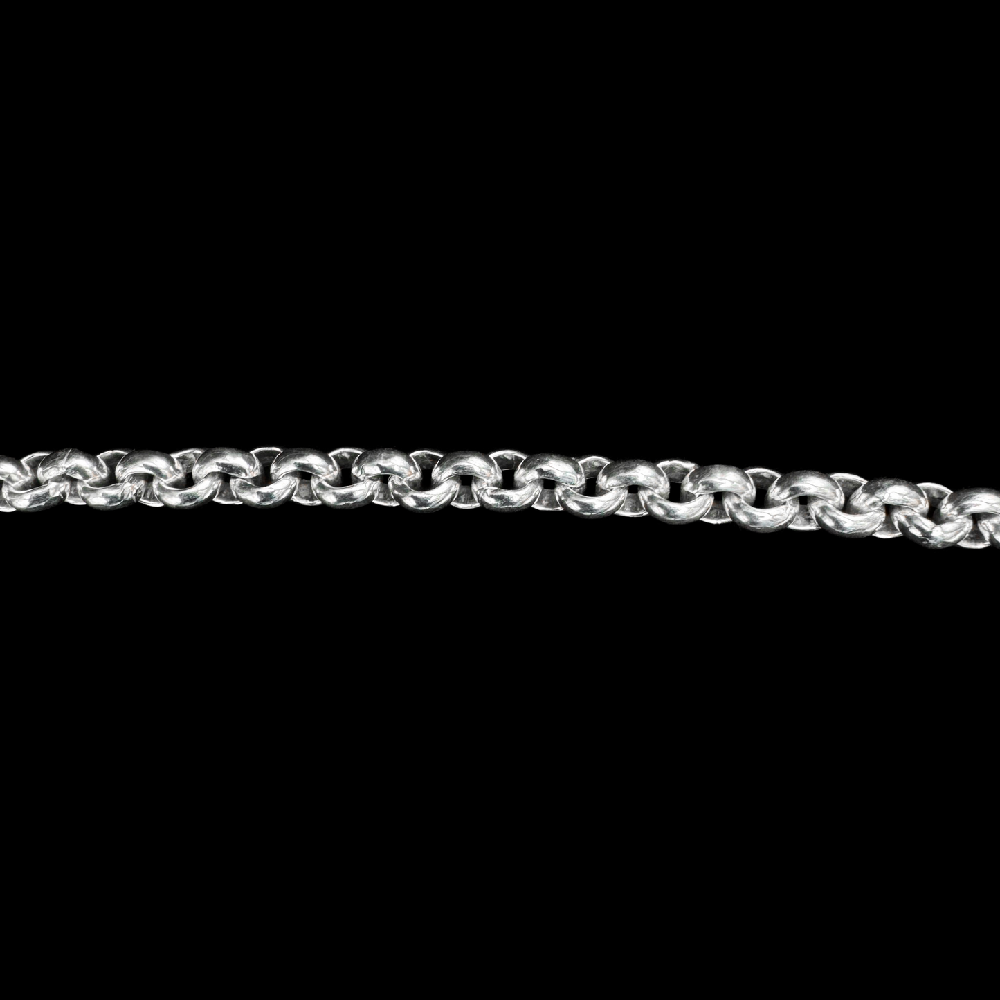 S926 Sterling Silver 7.5" Belcher Bracelet Round 5mm Heavy 19cm Lobster Clasp