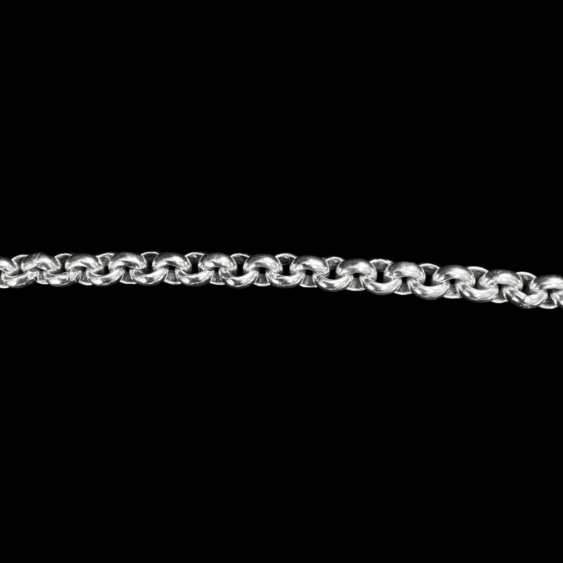 S926 Sterling Silver 7.5" Belcher Bracelet Round 5mm Heavy 19cm Lobster Clasp - LumiUK