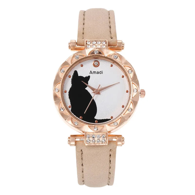 Casual Cat Buckle Quartz Women’s Watch