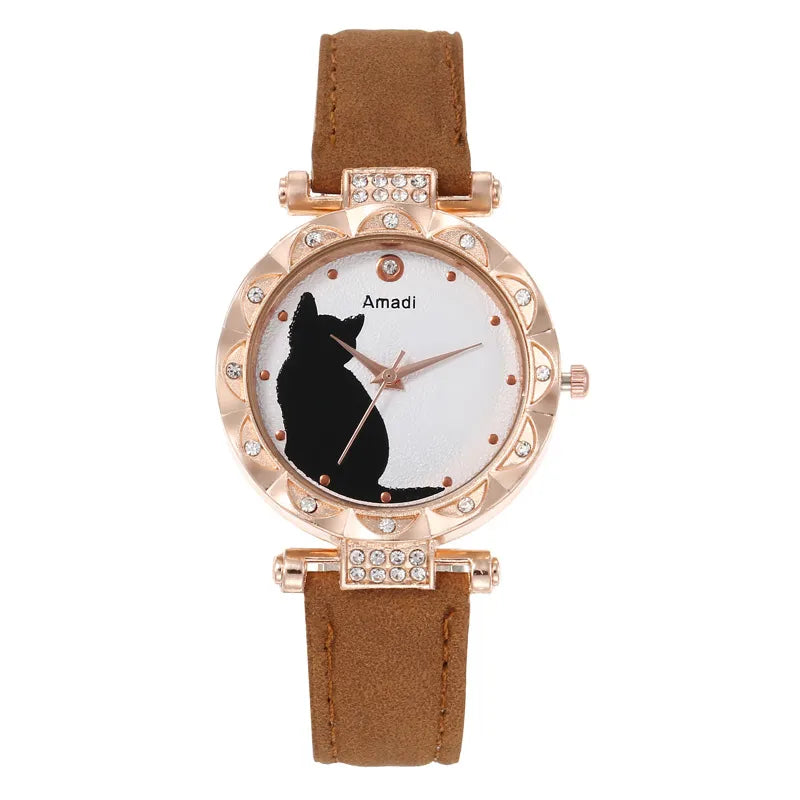 Casual Cat Buckle Quartz Women’s Watch