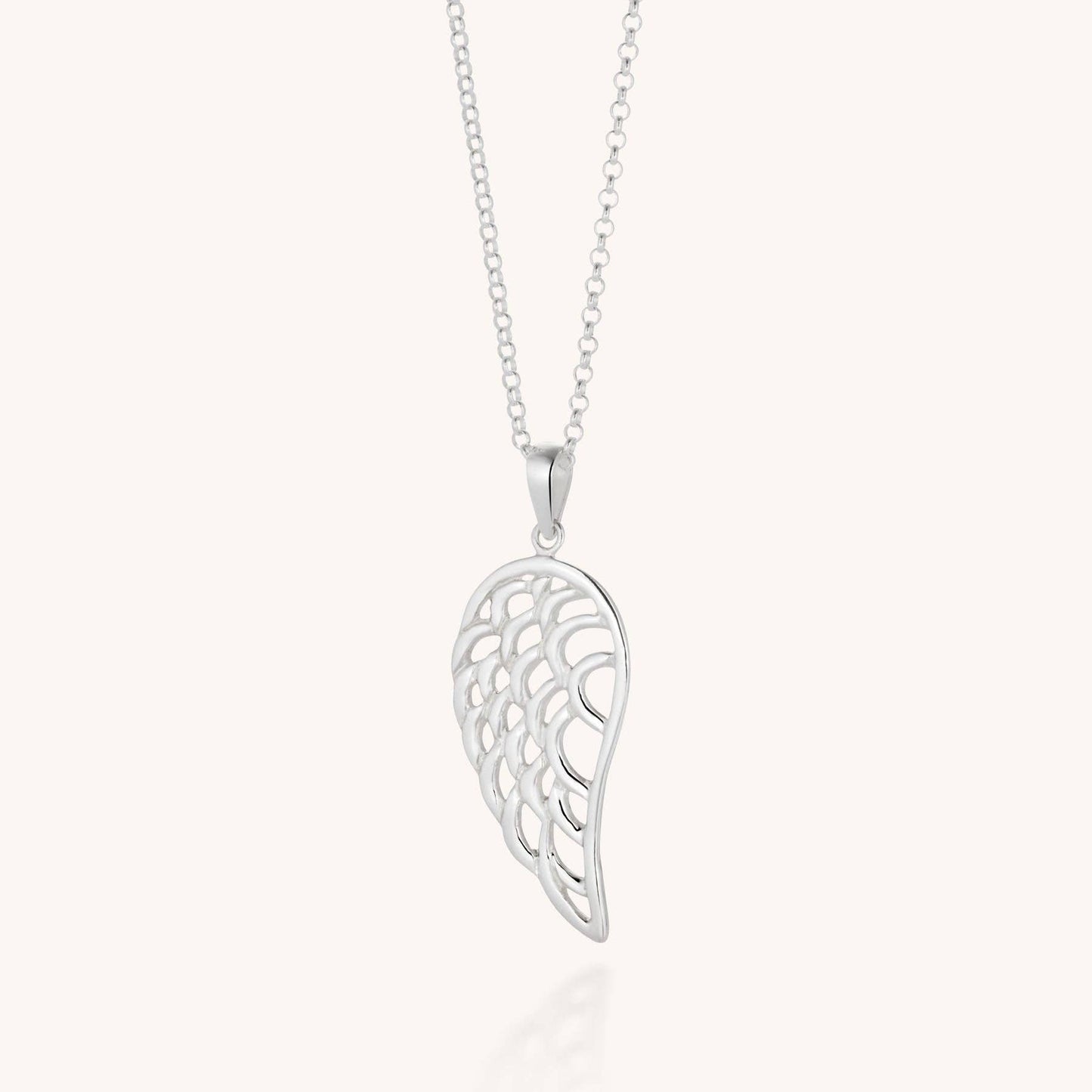 Nellou Angel Wing Necklace – Sterling Silver Symbol of Protection