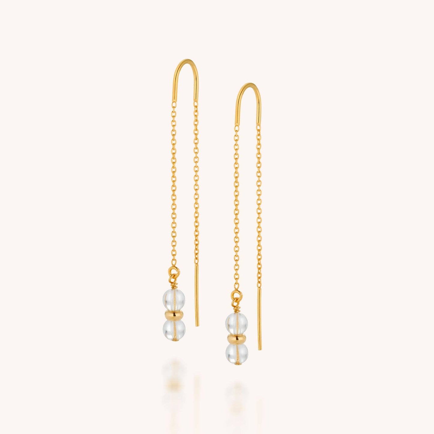 Nellou Fall Earrings – Sterling Silver Crystal Gemstone Drops
