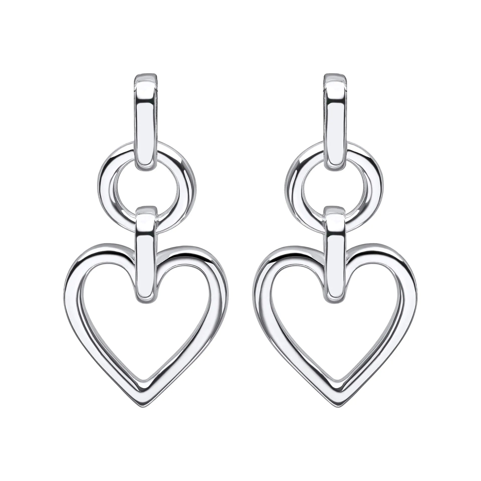 Beginnings Gecko Heart Connection Chain Sterling Silver Set - LumiUK