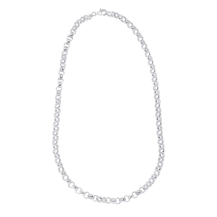 Beginnings Gecko Belcher Chain Sterling Silver Necklace 51cm