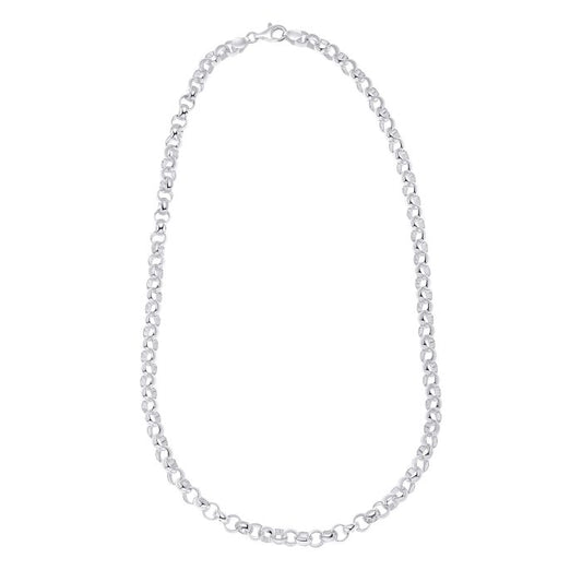 Beginnings Gecko Belcher Chain Sterling Silver Necklace 51cm