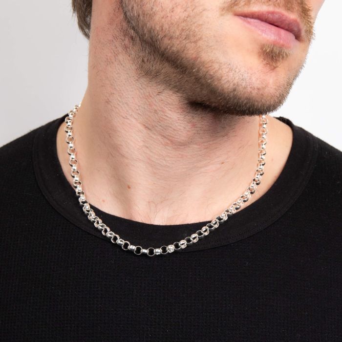 Beginnings Gecko Belcher Chain Sterling Silver Necklace 51cm