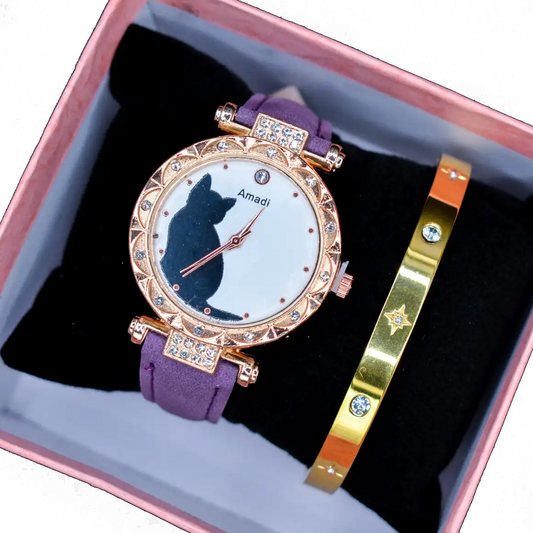 Casual Cat Buckle Quartz Women’s Watch