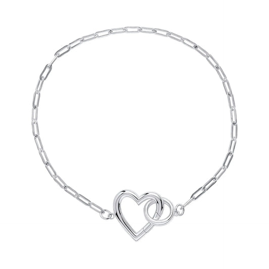 Beginnings Gecko Heart Connection Chain Sterling Silver Set - LumiUK