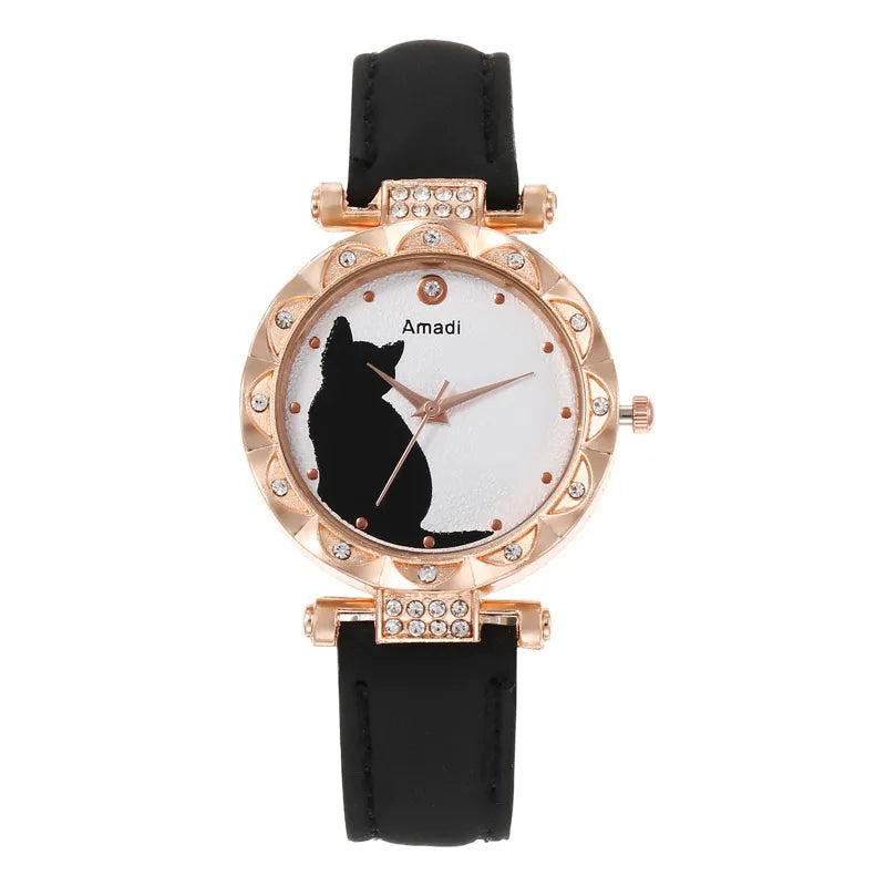 Casual Cat Buckle Quartz Women’s Watch