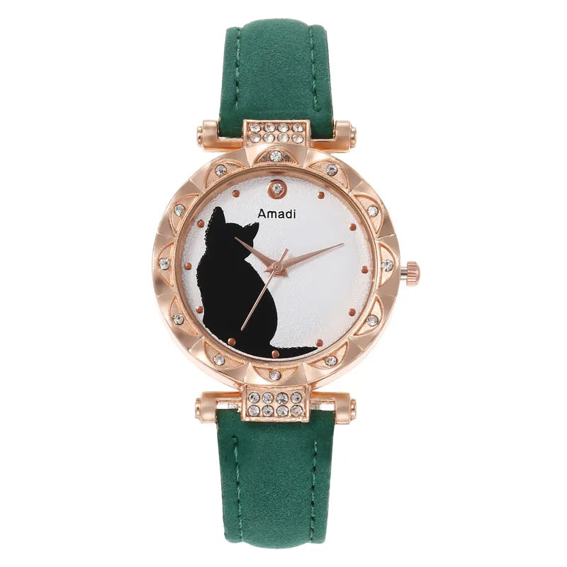 Casual Cat Buckle Quartz Women’s Watch